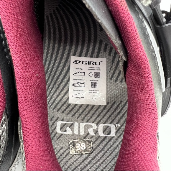 Giro Solara Road Shoe - Womens - Gunmetal-Berry Gunmetal - - Picture 13 of 13